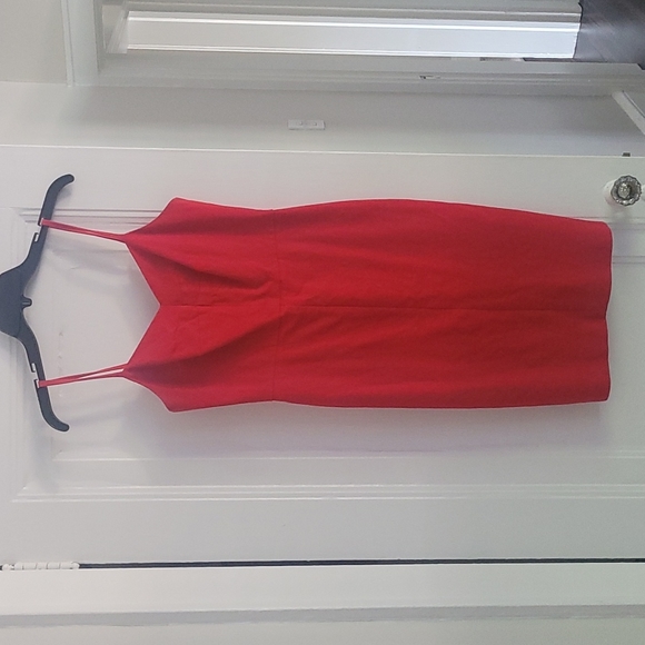 Banana Republic Red Sweetheart Cut/A-Line Pencil Dress - Picture 2 of 4